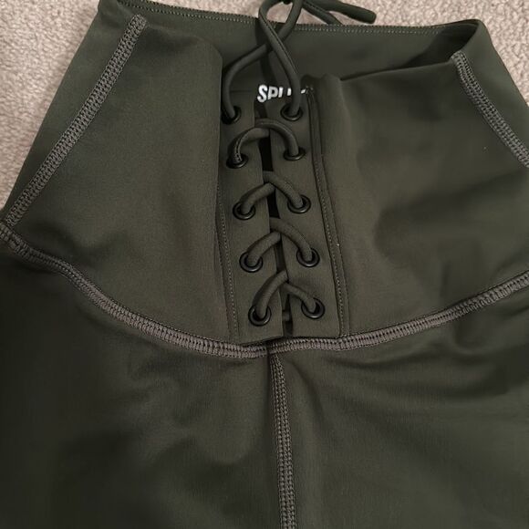Splits 59 NEW green lace up legging XS - Picture 2 of 5